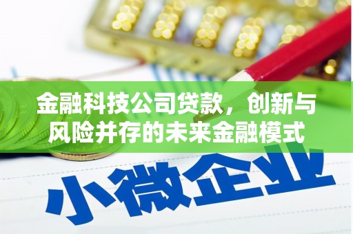 城关金融科技公司贷款，创新与风险并存的未来金融模式