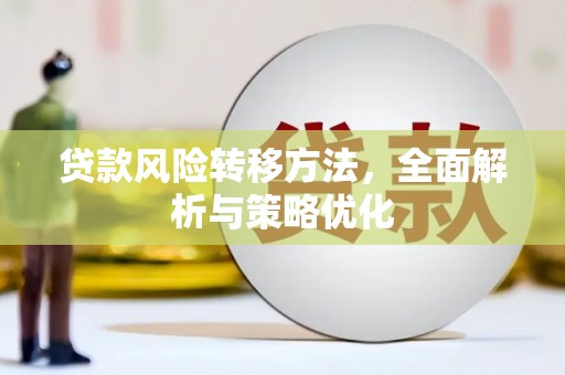 城关贷款风险转移方法，全面解析与策略优化