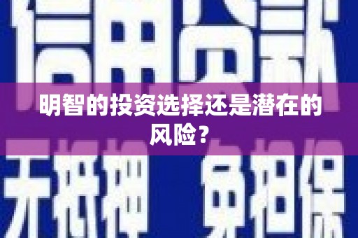 城关明智的投资选择还是潜在的风险？