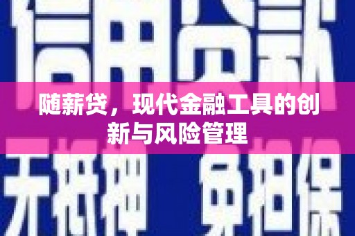 城关随薪贷，现代金融工具的创新与风险管理
