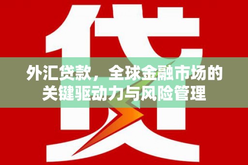 城关外汇贷款，全球金融市场的关键驱动力与风险管理