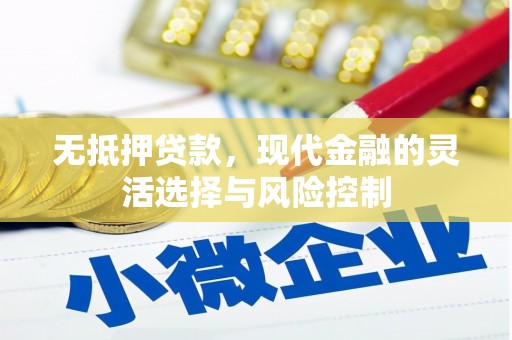 城关无抵押贷款，现代金融的灵活选择与风险控制