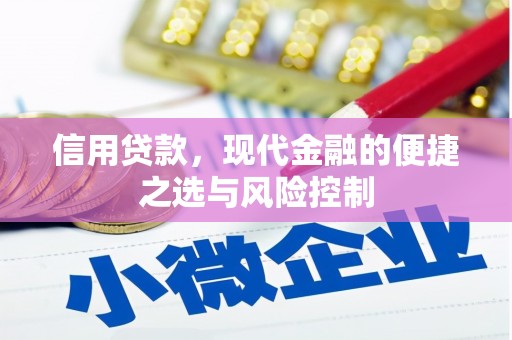 城关信用贷款，现代金融的便捷之选与风险控制
