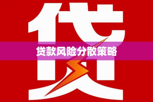 城关贷款风险分散策略