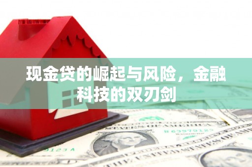 城关现金贷的崛起与风险，金融科技的双刃剑