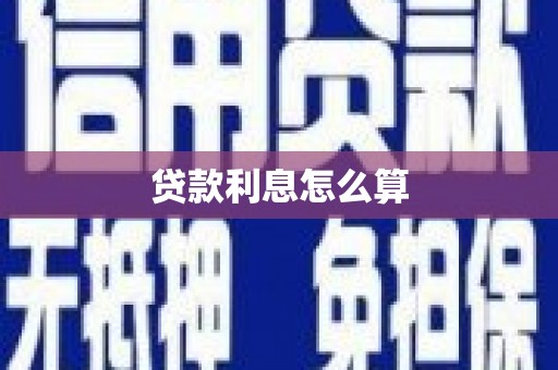 城关贷款利息怎么算