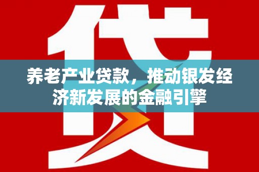 城关养老产业贷款，推动银发经济新发展的金融引擎