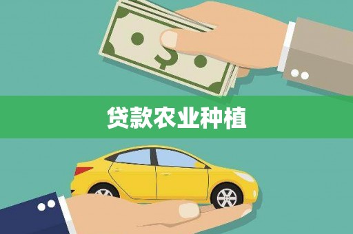 城关贷款农业种植