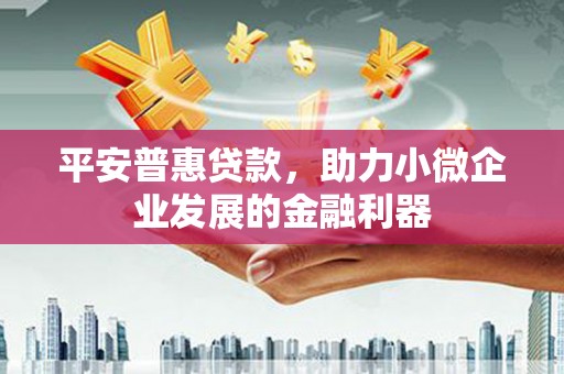 城关平安普惠贷款，助力小微企业发展的金融利器