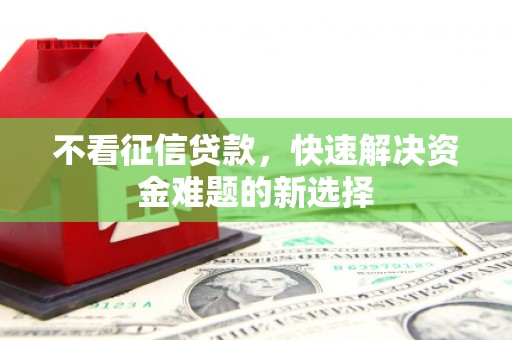 城关不看征信贷款，快速解决资金难题的新选择