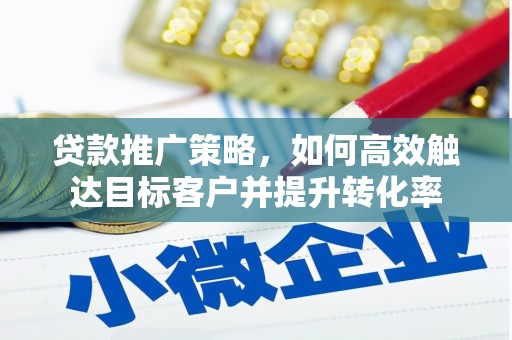 城关贷款推广策略，如何高效触达目标客户并提升转化率