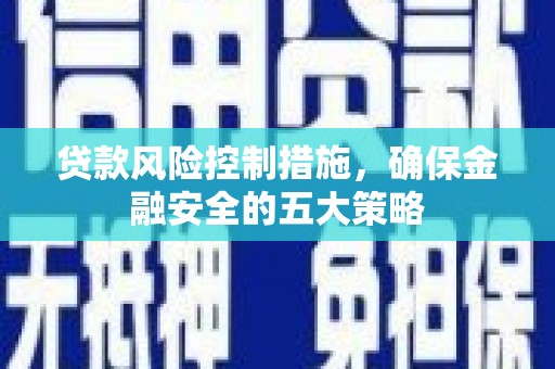 城关贷款风险控制措施，确保金融安全的五大策略
