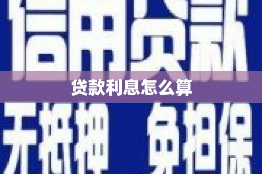城关贷款利息怎么算