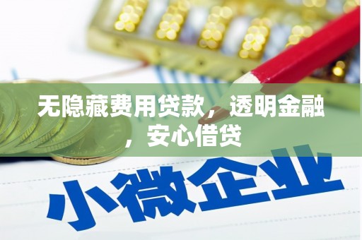 城关无隐藏费用贷款，透明金融，安心借贷