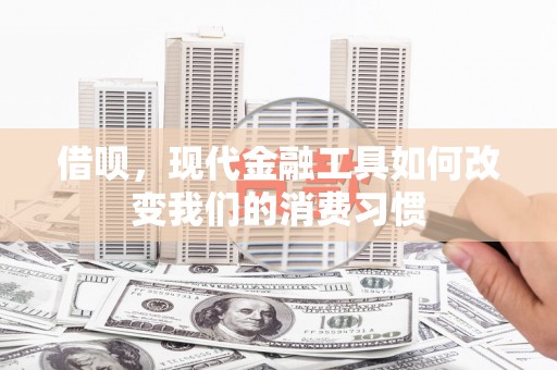 城关借呗，现代金融工具如何改变我们的消费习惯