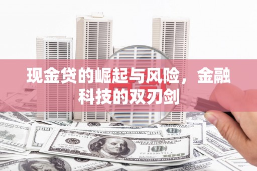 城关现金贷的崛起与风险，金融科技的双刃剑