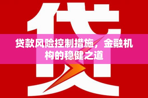 城关贷款风险控制措施，金融机构的稳健之道