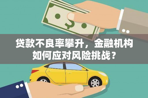 城关贷款不良率攀升，金融机构如何应对风险挑战？