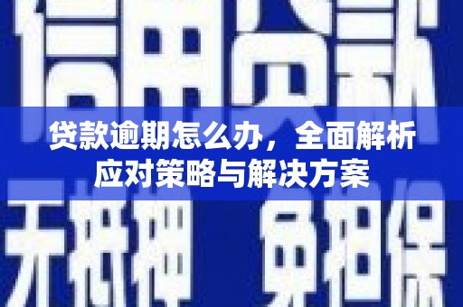 城关贷款逾期怎么办，全面解析应对策略与解决方案