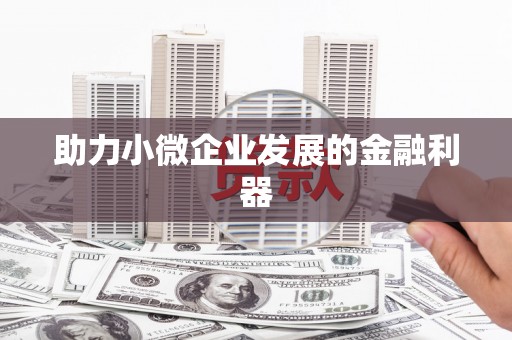 城关助力小微企业发展的金融利器