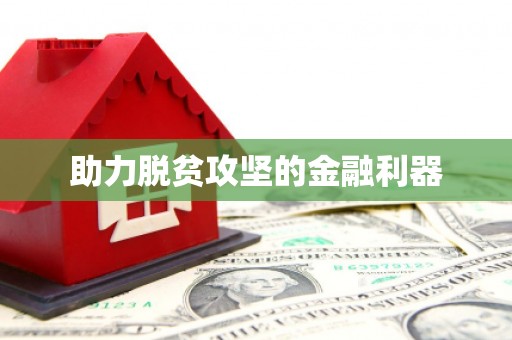 城关助力脱贫攻坚的金融利器
