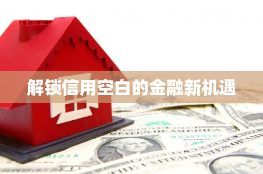 城关解锁信用空白的金融新机遇