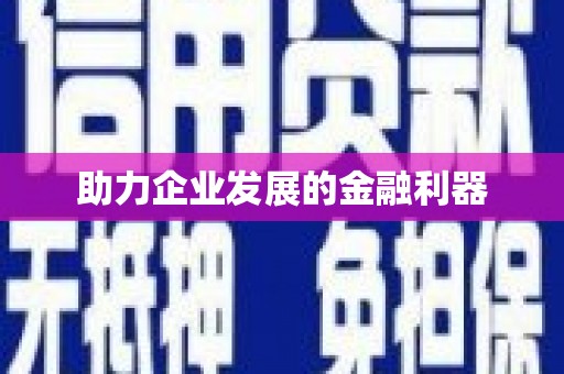 城关助力企业发展的金融利器