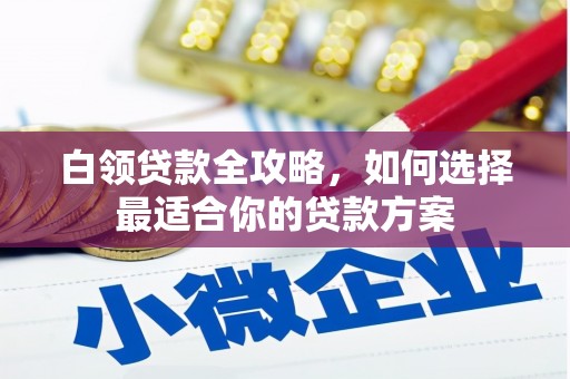 城关白领贷款全攻略，如何选择最适合你的贷款方案