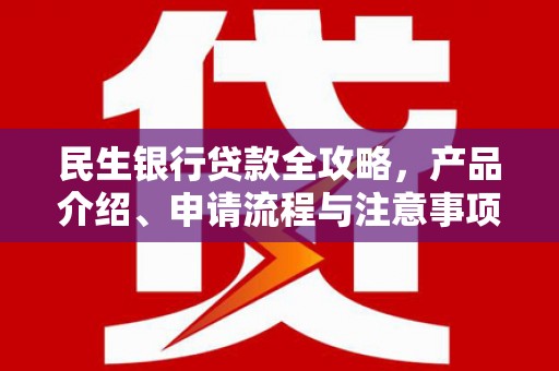 城关民生银行贷款全攻略，产品介绍、申请流程与注意事项